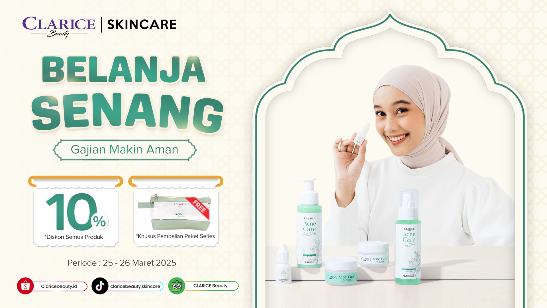 PROMO MARET - GAJIAN CLARICE - LANDING PAGE WEB
